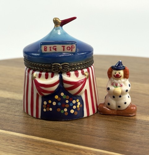 Porcelain hinged trinket - porcelain, box