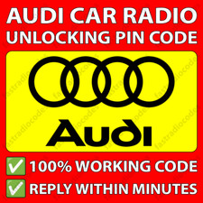 ✅AUDI RADIO PIN CODE Q7 A6 SYMPHONY CHORUS A1 A4 A8 A3 CONCERT CD TT A2 A5 A7✅