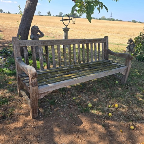 Antique teak garden - garden, bench