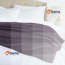 Amazon Basics Throw Blanket Not Heated, Made of Soft Velvet Plush 168 x 229 cm