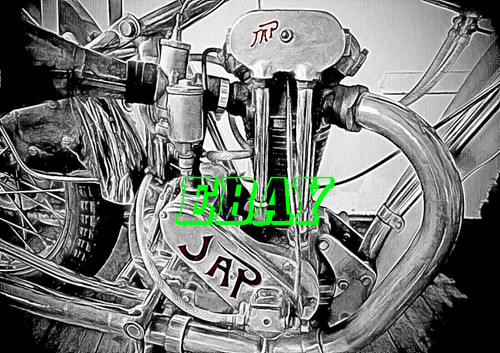 Speedway jap engine card with - jap,