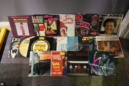 Job lot vinyl records - lot, 20