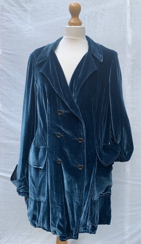 Vintage slouchy velvet jacket - vintage,