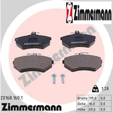 FRONT BRAKE PADS SET LEFT &