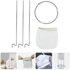 1 Set Jam Strainer Stand with Bag Reusable Food Filter Bag Coffee Strainer Bag