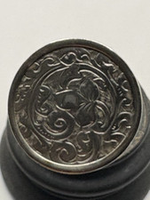 PRETTY SILVER ANTIQUE  HAT PIN