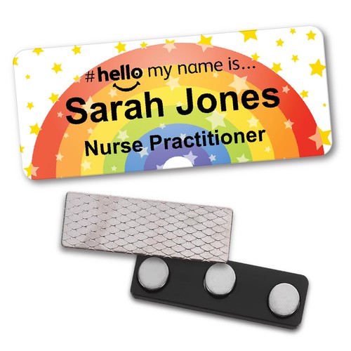 Hello name badge student - name,