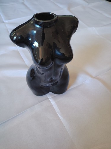 Glossy black ceramic - black, nude