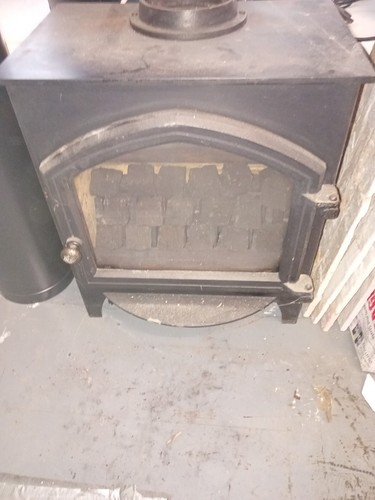 Used gas fire - gas, natural