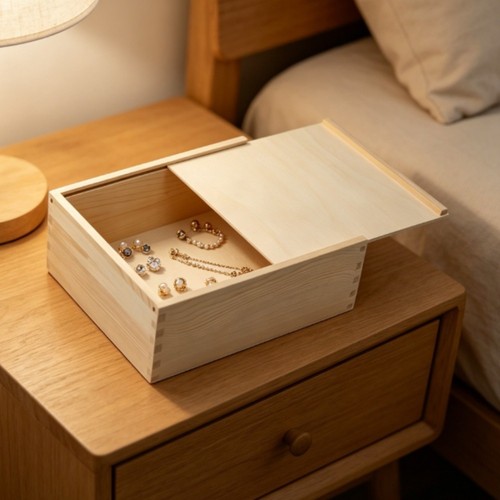 Wooden keepsake box - wooden,