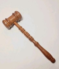 Vintage Brown Wood ~ 10" Judge