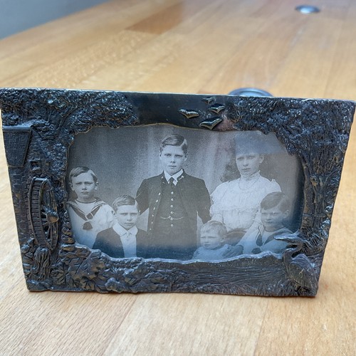 Vintage silver plated scene - plated,