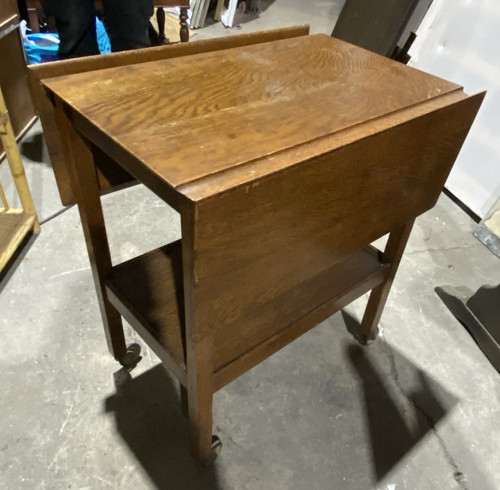 Vintage solid oak - solid, trolley