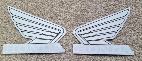 Honda pair white - white, tank