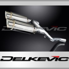 HONDA VFR800 VTEC 2002-2013 200mm ROUND STAINLESS SILENCER EXHAUST KIT