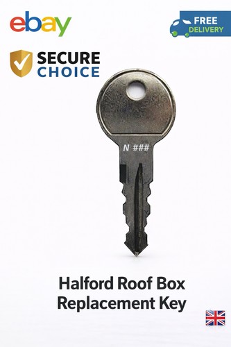 Halfords exodus roof box - box, key