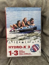 AIRHEAD HYDRO-X 3 Inflatable 1-3 Rider Boat Towable Water Tube