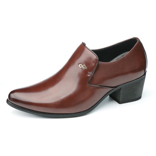 Men contrast patent - patent, leather
