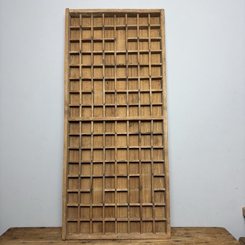 Vintage wooden printers tray - wooden,