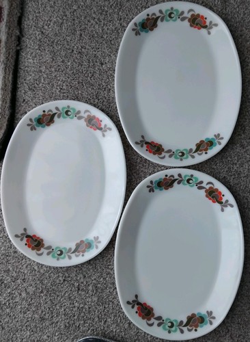 Set retro floral pyrex - retro,
