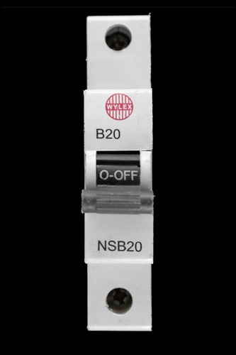 Wylex amp curve 6ka mcb - 20,