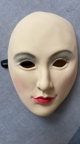 Beautiful woman half face