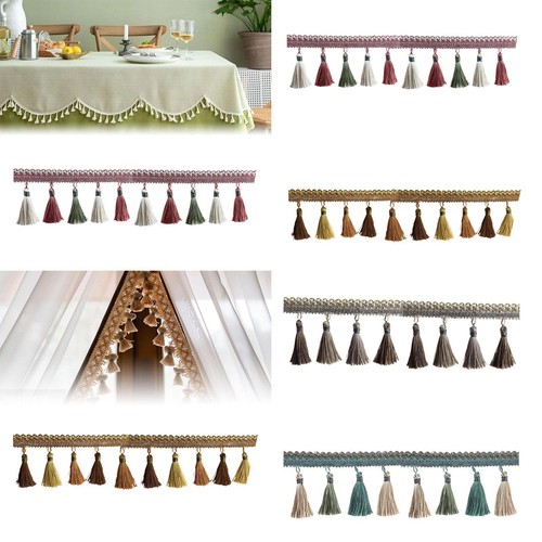 Tassel lace trim long - long, fringe