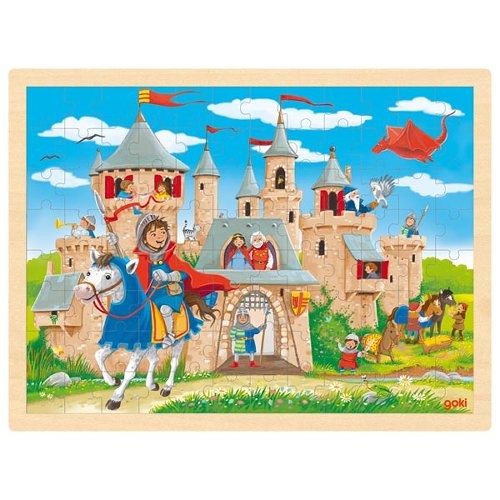 Wooden jigsaw puzzle knights - puzzle,