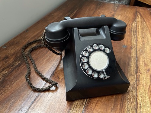 Vintage gpo bakelite black - bakelite,