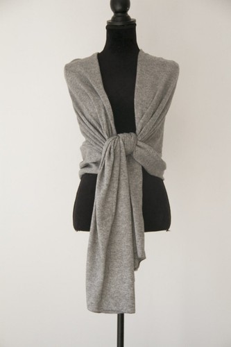 Thick cashmere grey - thick, scarf