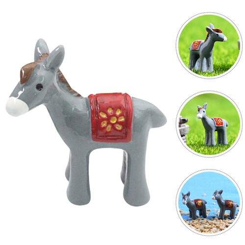 Pcs resin donkey figures - 12,