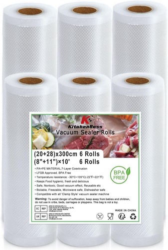 6packs vacuum sealer rolls - 6packs,