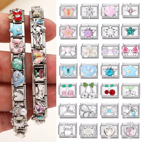 Italian charms bracelet - italian,
