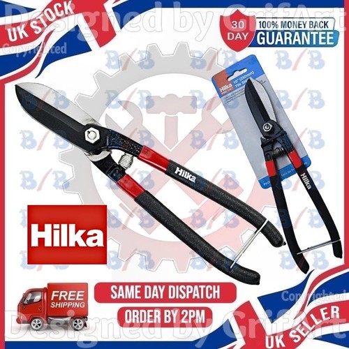 Hilka tin snips thin sheet - 10",