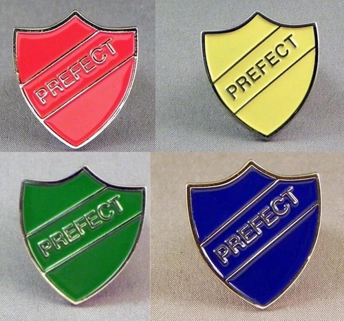 Prefect pin badges colour - prefect,