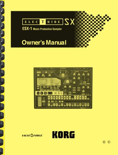 Korg electribe esx owner s - electribe, esx-1