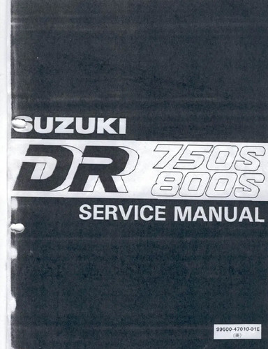 Suzuki dr750s dr800s 1990 - dr800s,