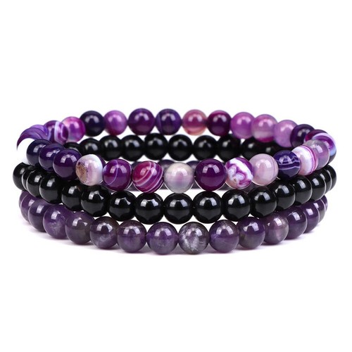 Natural pcs amethyst black - natural, 3
