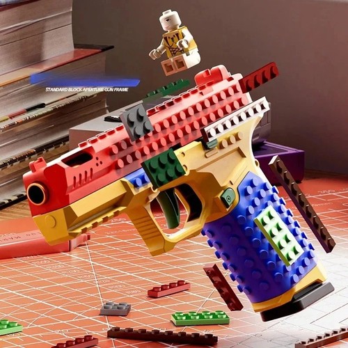 Building block pistol shell - building,