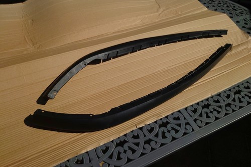 Black front bumper trims - bumper,
