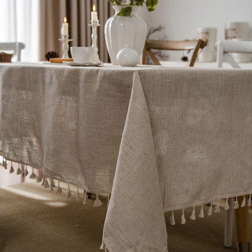 Vintage cotton linen table - cotton,