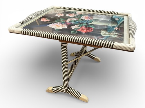 1950s firescreen table - , with