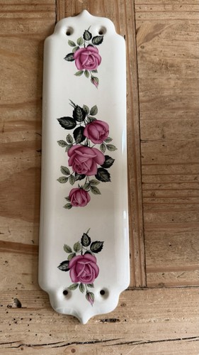 Cermaic floral rose door plate - cermaic,