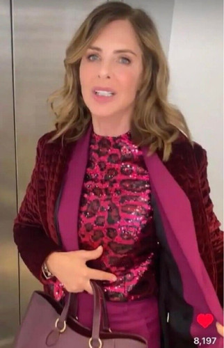 Topshop trinny sequin top - top, pink
