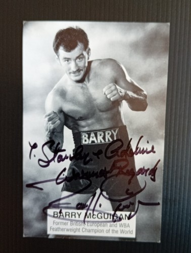 Barry mcguigan genuine signed - barry,