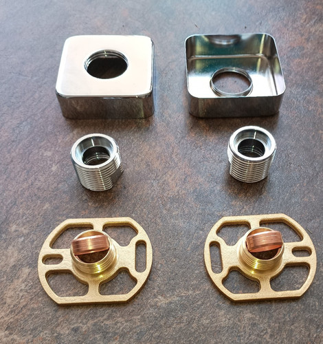 Pair shower fix plates - of,
