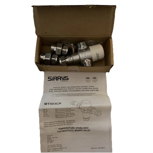 Thermostatic mixing valve - valve, new
