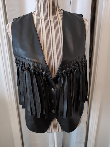 Vintage women black fringe - vintage,