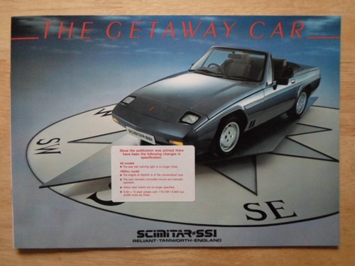 Reliant scimitar ss1 1984 - reliant,