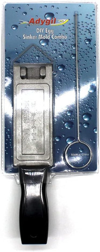 Fishing egg sinker mold - egg,